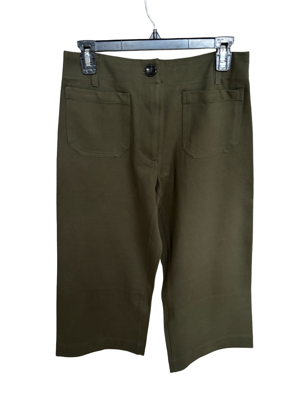 Quince Army Green Ankle Stretchy Pants 6 NWT